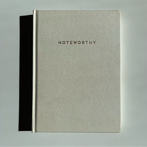 Blank Notebook in Pearl Cloth Hardcover